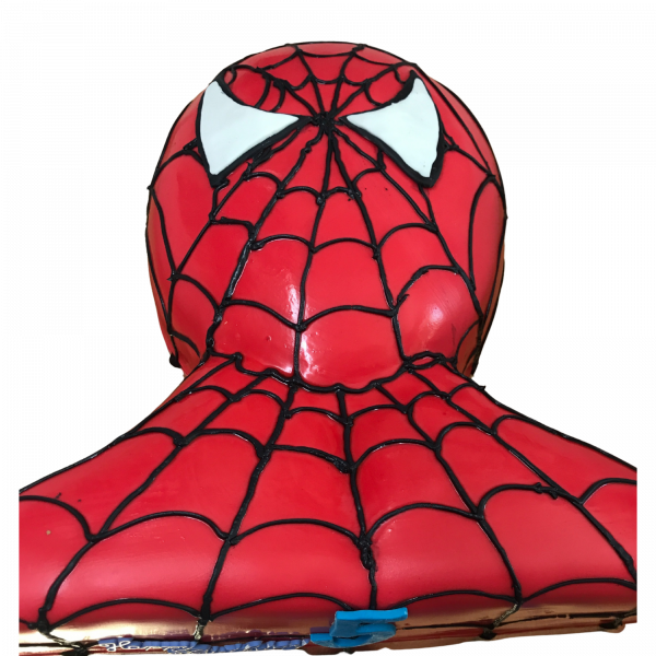 Spiderman-Kopf-Torte