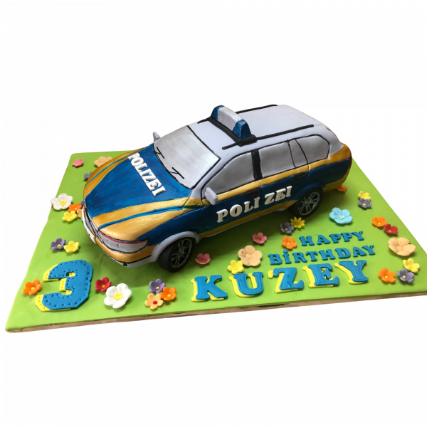 Polizei-Auto-Torte