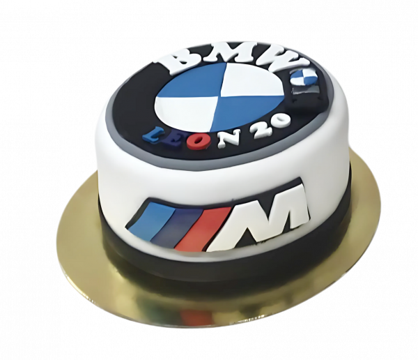BMW M Torte in Schwarz-Weiß
