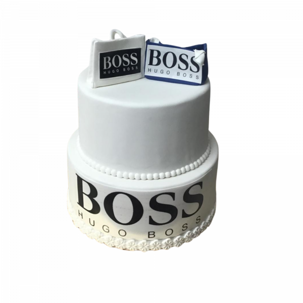 Elegante Designer-Torte im BOSS-Stil