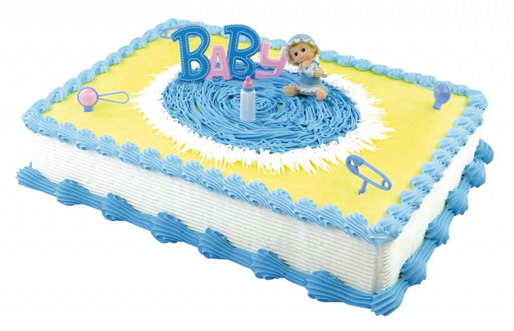 Baby Torte Blau-Gelb