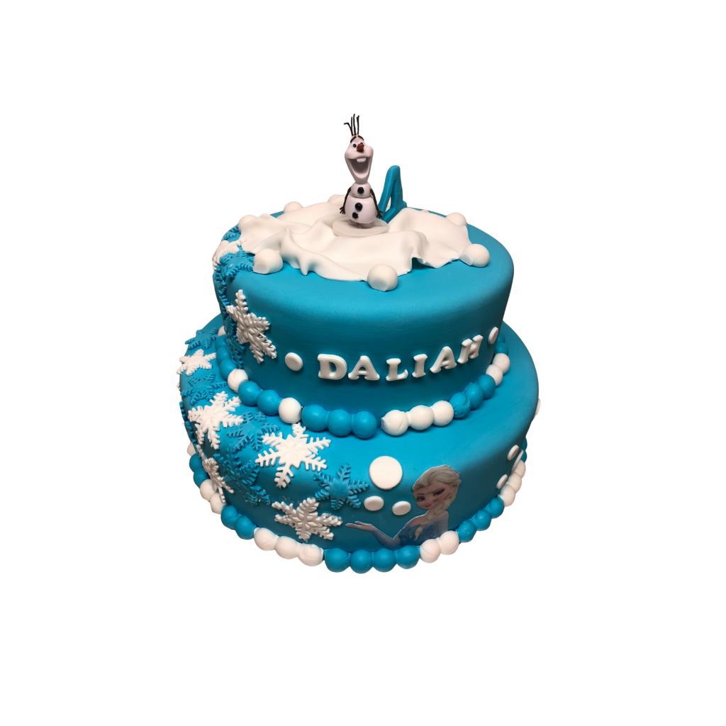 Frozen-Torte mit Olaf und Elsa
