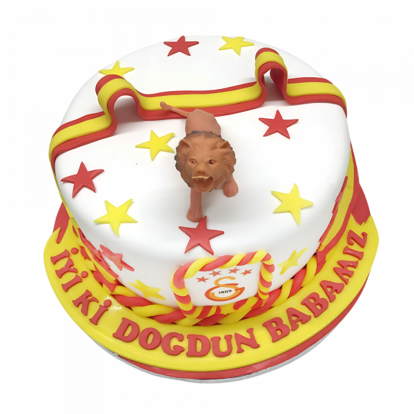 Galatasaray-Torte mit Löwe