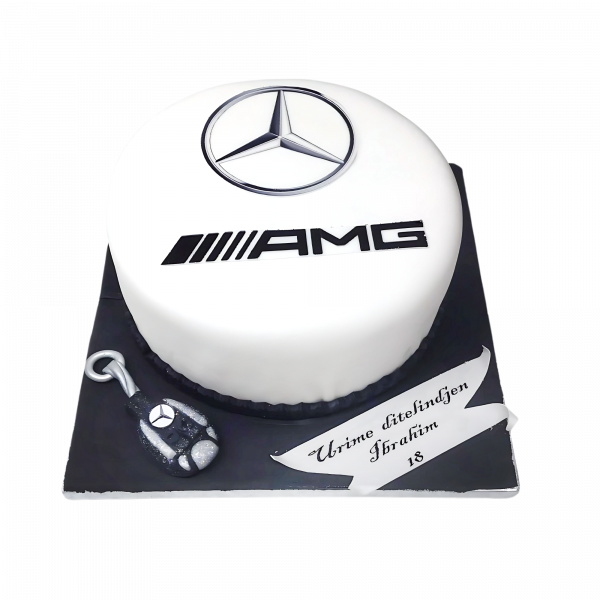 Mercedes AMG Torte mit Schlüssel