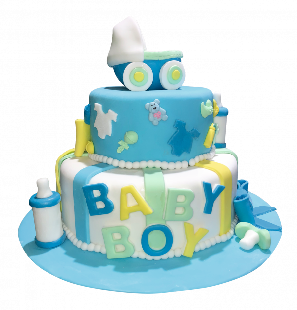 Baby Boy Torte Pastell