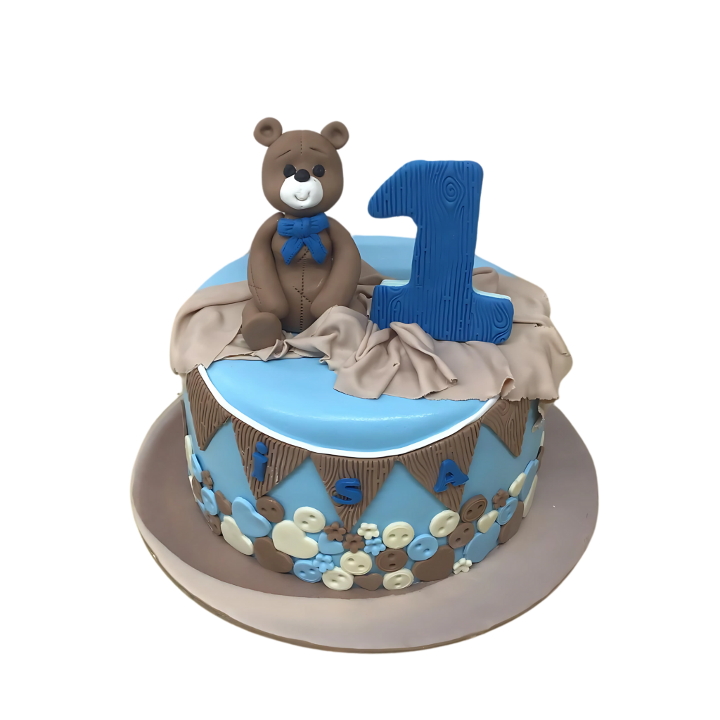 Bärchen Zahlentorte Blau