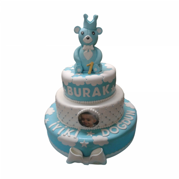 Baby-Boy-Torte mit Elefant