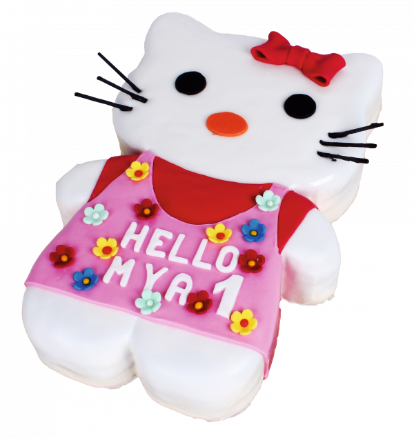 Hello Kitty 3D-Torte in Rosa