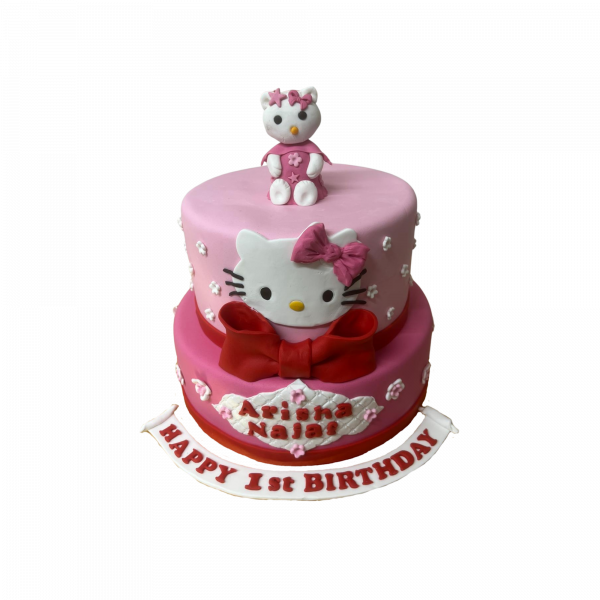 Hello Kitty Torte in Rosa-Pink