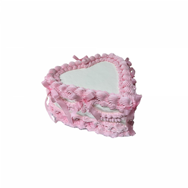 Vintage Herz Torte mit Schleifen und Perlen