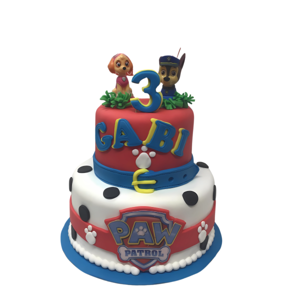 Paw-Patrol-Torte mit Skye & Chase